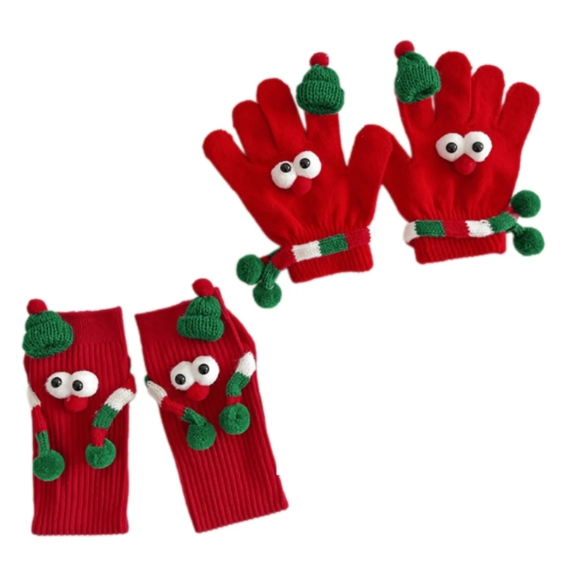 Gants/chaussettes chapeau père Noël 3D, thème du Festival, vêtements pour parents enfants, pour événements vacances