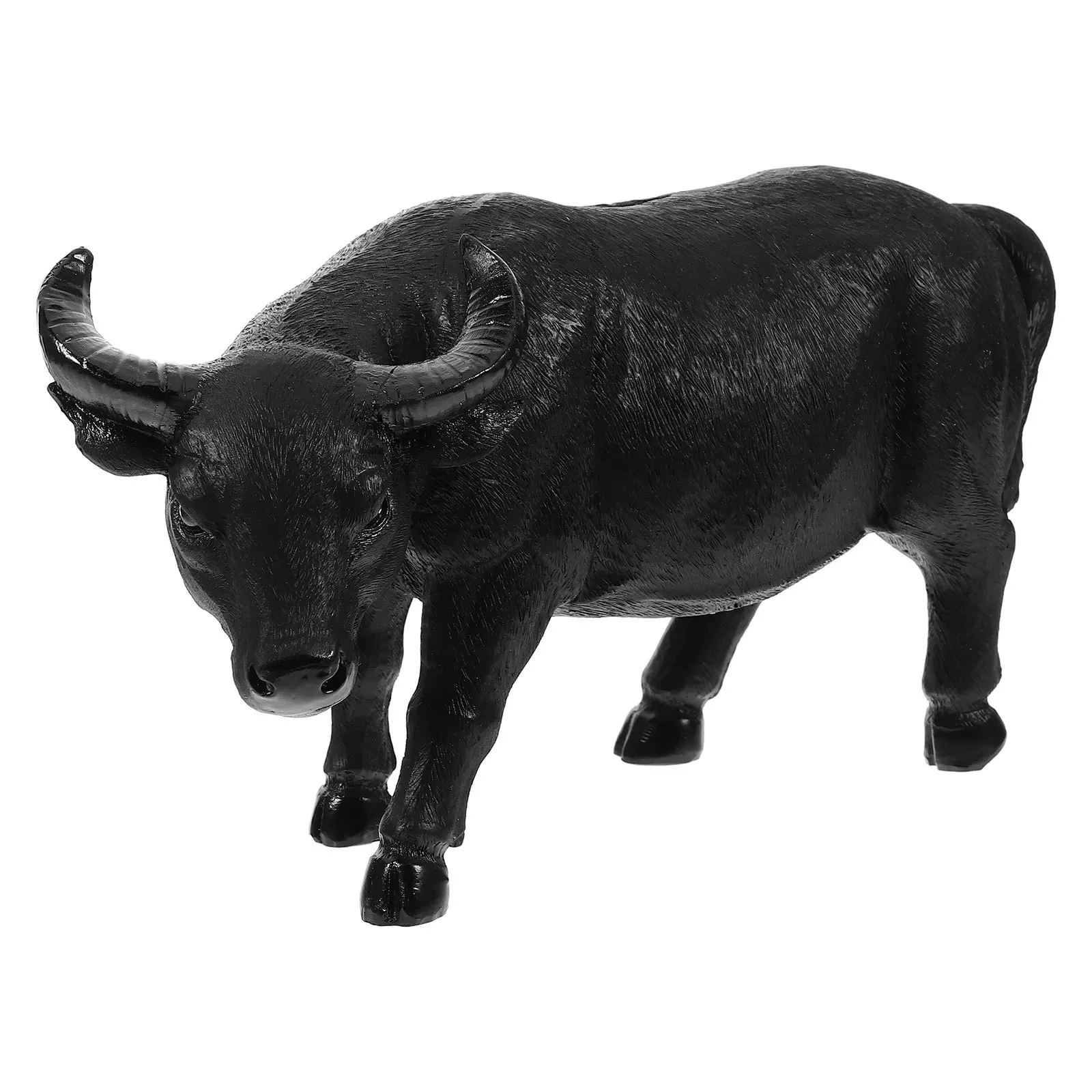 

1Pcs Buffalo Storage Jar Resin Durable Large Coin Bank Money Pot for Kids Children Creative Cartoon Saving Jar