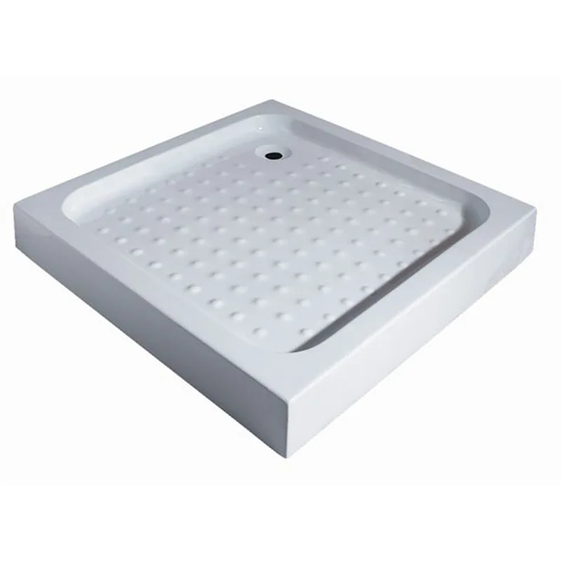 Acrylic shower bottom basin, rectangular non-slip shower room base, household bathroom simple shower chassis