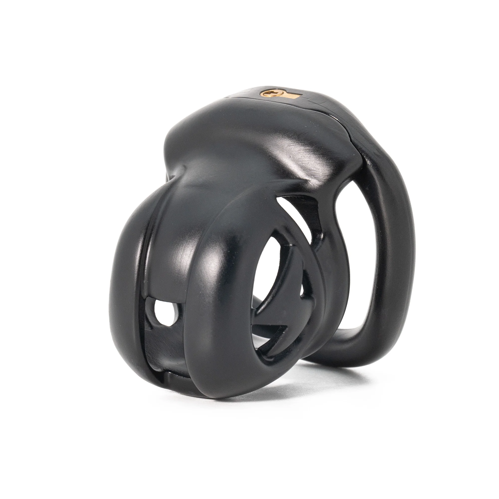 High quality Chastity Lock Cock Cage 3D Invisible Lock with 4 Arc Ring Testicle Chastity Belt BDSM Toy Hentai Bondage Sex ToyS - view 6