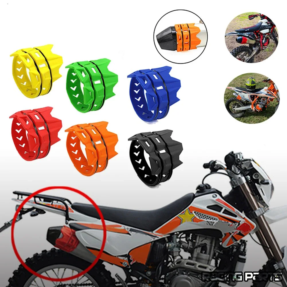 Universal Motorcycle Exhaust Protection Cover, Muffler Protector Guard for KTM SX EXC Motocross Dirt Pit Bike