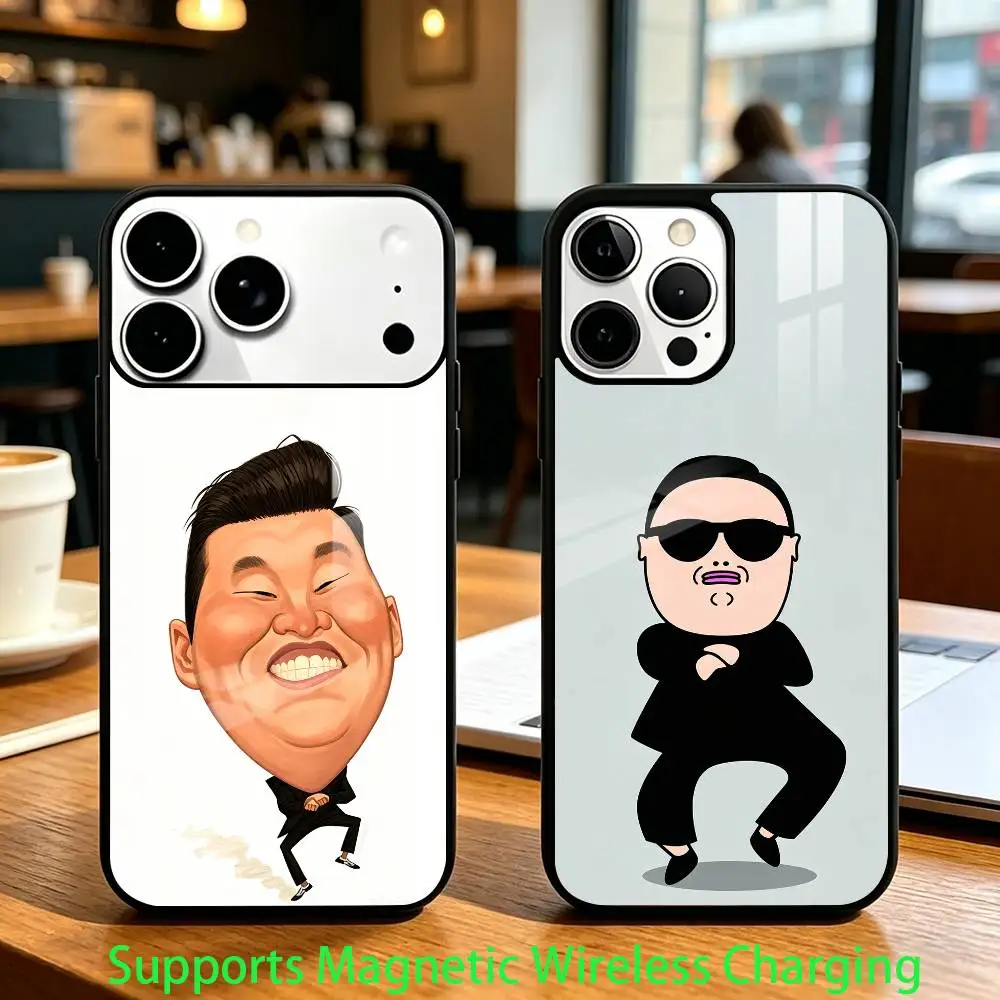 

South K-Korean Singer P-Psy Phone Case For iPhone17,16,15,14,13,12,11 Plus,Pro Allows magnetic wireless charging
