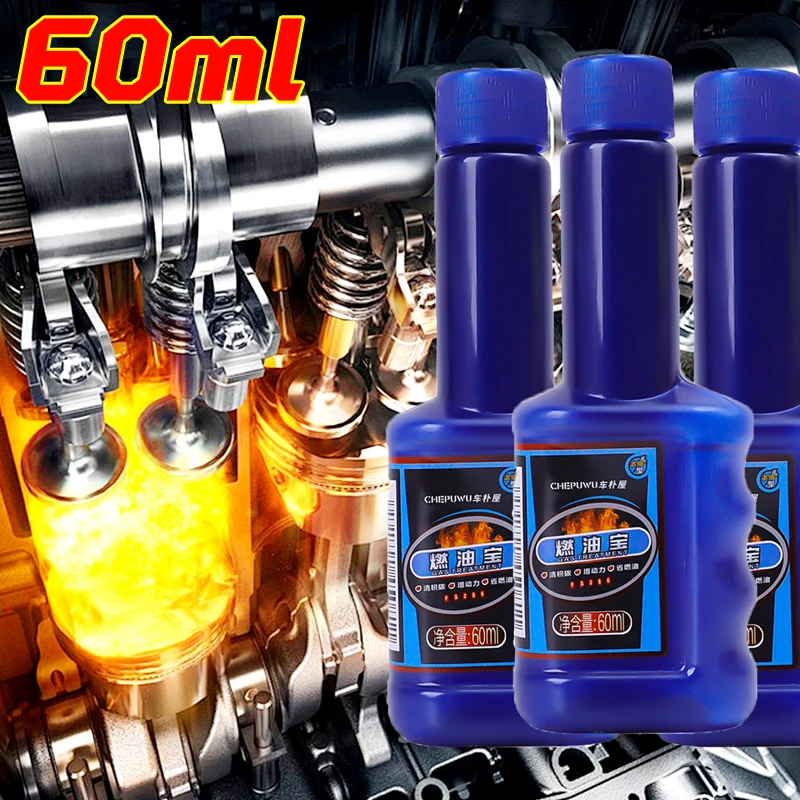 60ml Fuel Gasolines Injector Cleaner Multi-Action 2-in-1 Car Fuels System Cleaner Diesel Petrol Additive Saver Cars Accessories