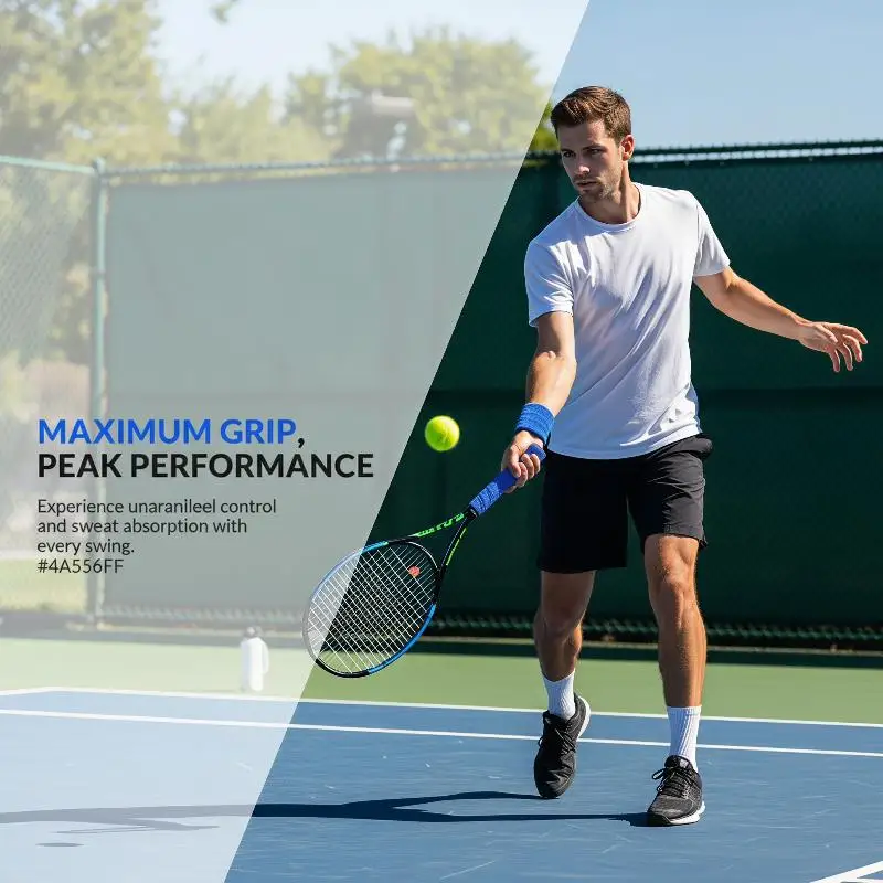 New Anti-slip Sweat-absorbing Badminton Racket Towel Grips 1Pcs Thickened Durable Tape for Daily Casual Badminton Playing