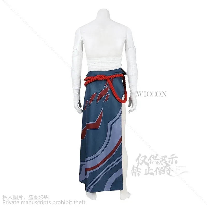 

asdh8@Anime Game LOL The Unforgotten yone Role Play Uniform Halloween Carnival Outfits Sexy Wear With Long 1m Wigs Cosplay