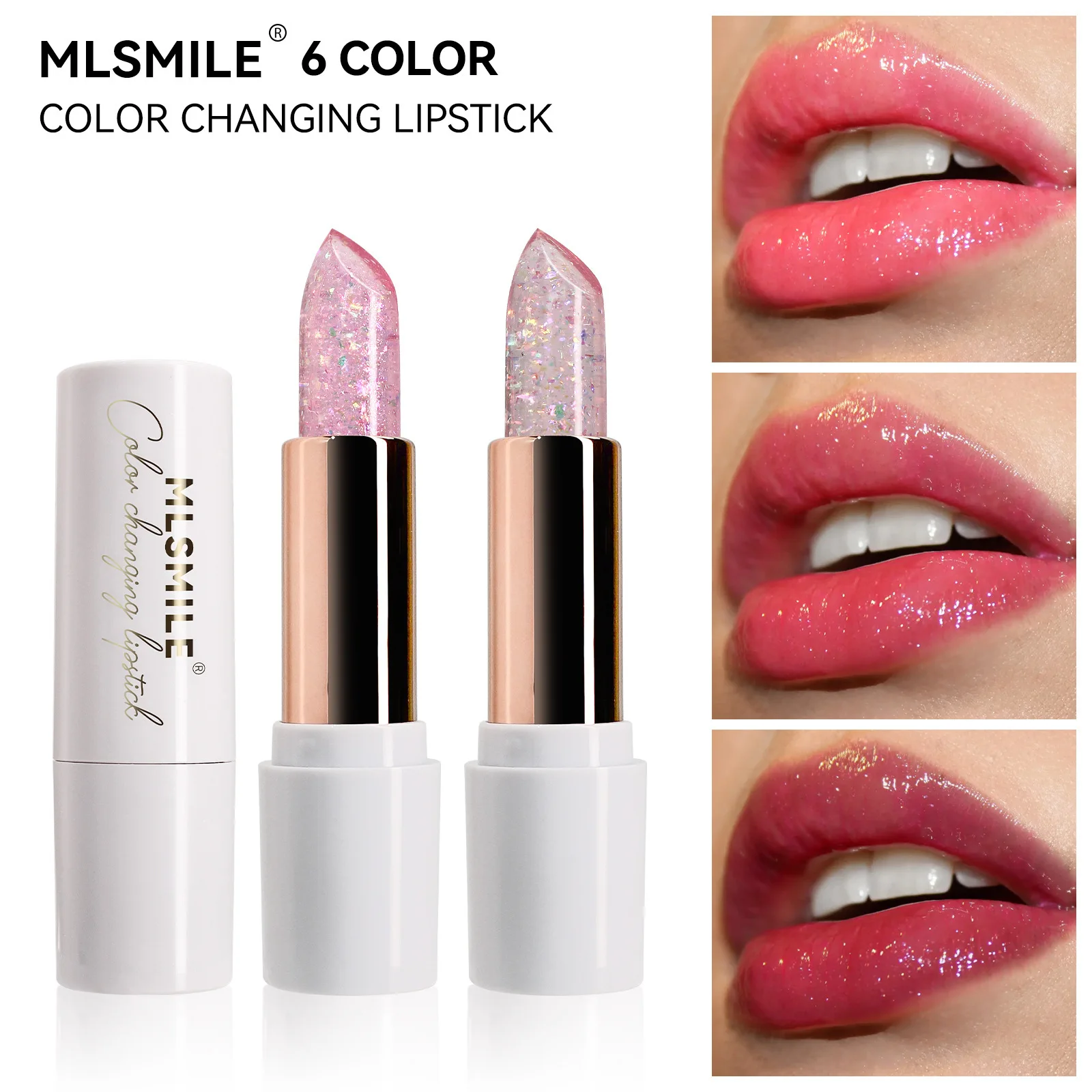 

Carotene lipstick, lasting moisturizing and moisturizing, student style warm color changing jelly lipstick, pregnant women