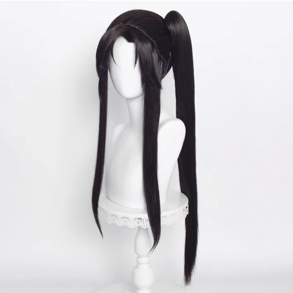 RANYU Tian Guan Ci Fu Hu Hua Cheng Xie Lian Wig Synthetic Long Straight Black Anime Cosplay Hair Wig for Party