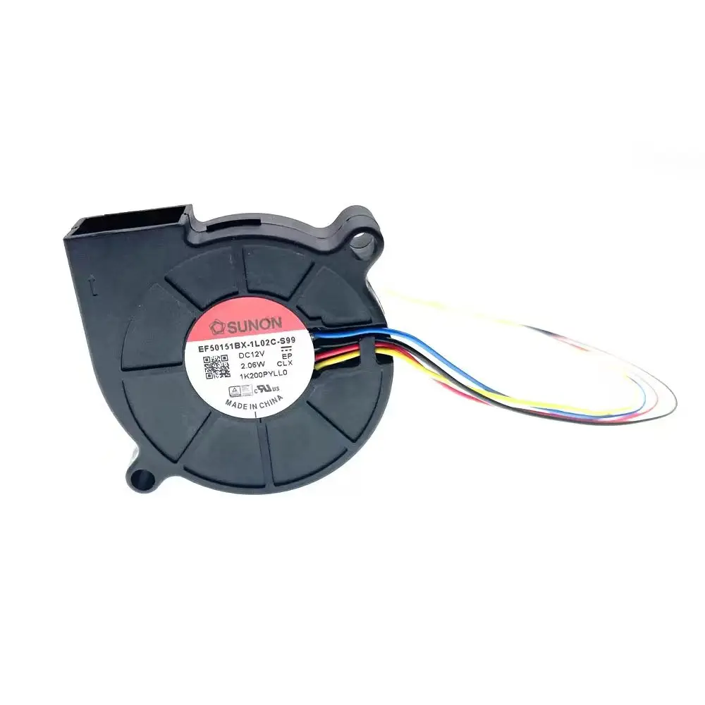 New 3D Printer Printing Blower Fan Sunon 50mm 5015 12V PWM 4Wire EF50151BX-1L02C-S99 DC 12V 2.06W 50X50X15mm Dual Ball Bearing