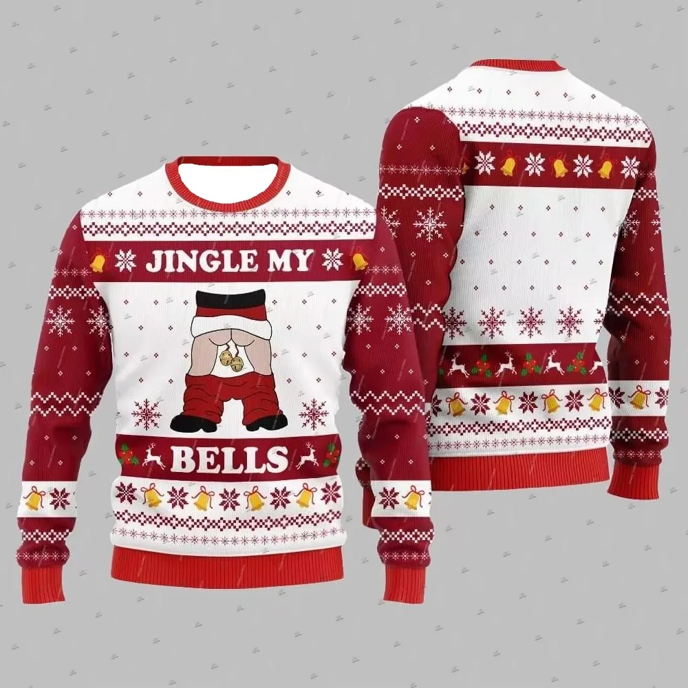 Ugly Cosplay Santa Claus Male and Female Anime Cartoon Funny and Strange 3DPrint Harajuku Breathable Casual Long Sleeved T-shirt