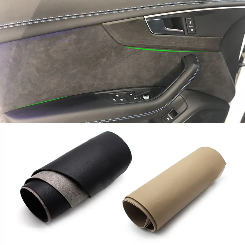 

Для Audi A4 2017-2018, 4 шт., накладки на ручки дверей из микрофибры/замши, защитные, декоративные