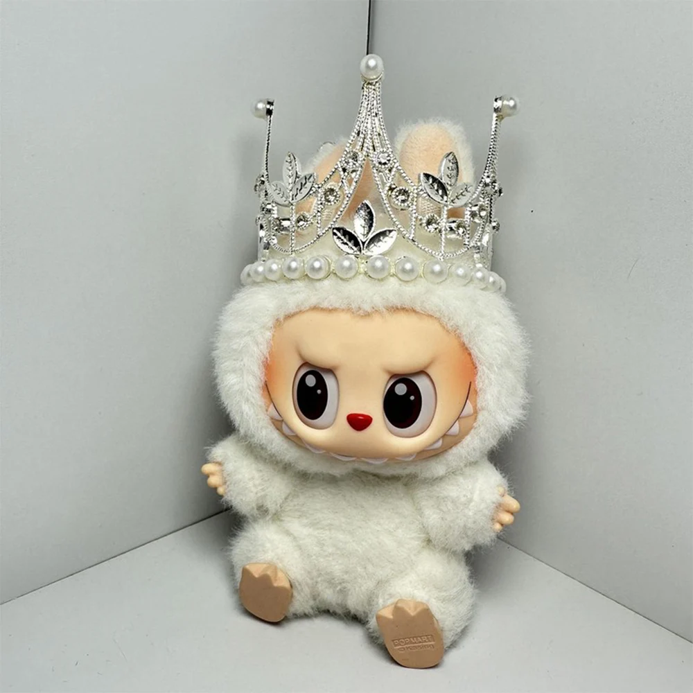 

17cm Labubu Doll Fashion Simple Princess Birthday Crown Hair Accessories Labubu Doll DIY Accessories Gifts