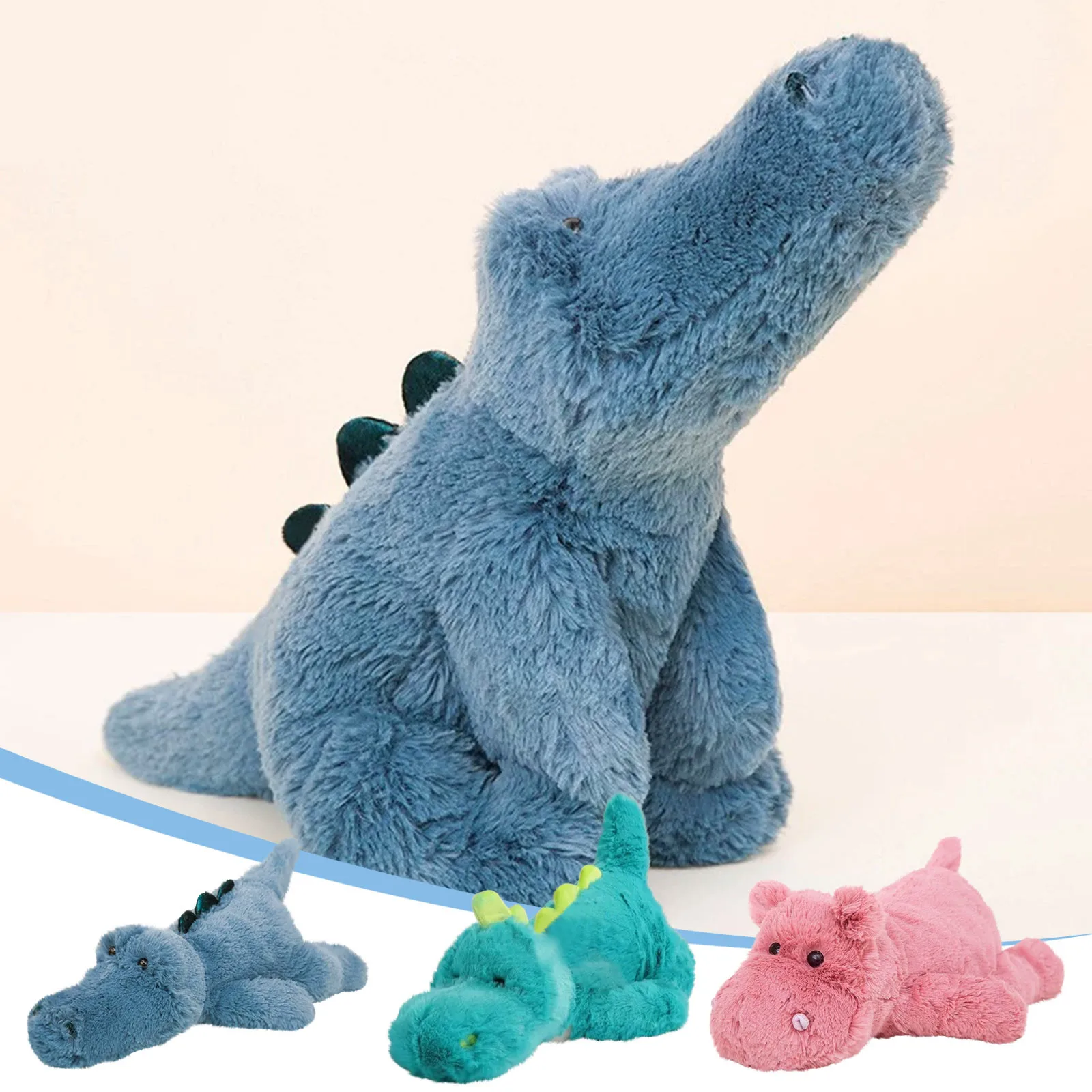 

Soft And Cute Hippopotamus Dinosaur Plush Toy Perfect Children'S Companion Birthday Gift Soothing Dolls For Kids