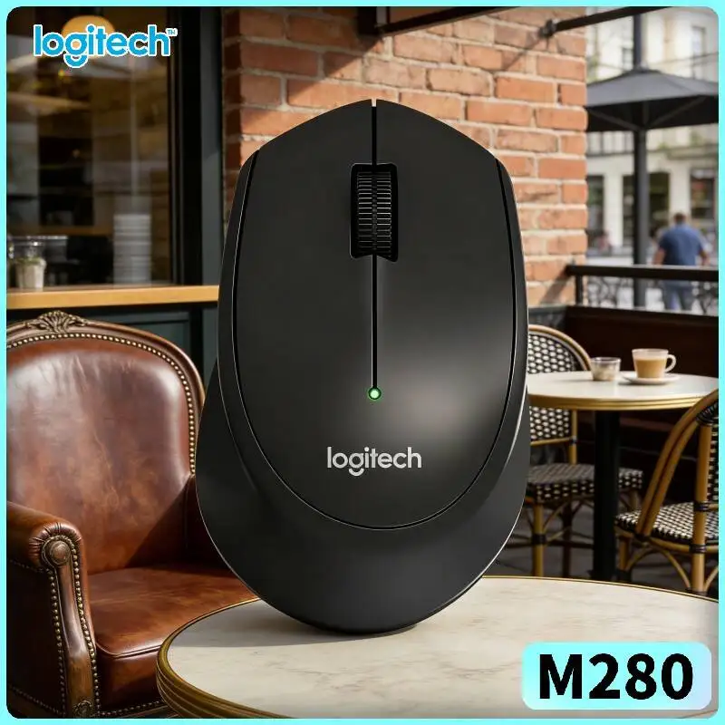 Logitech M280 Wireless Mouse Compact Slim Casing 10m Range 1000 DPI Fine Detail Tracking Reliable 18-Month Battery