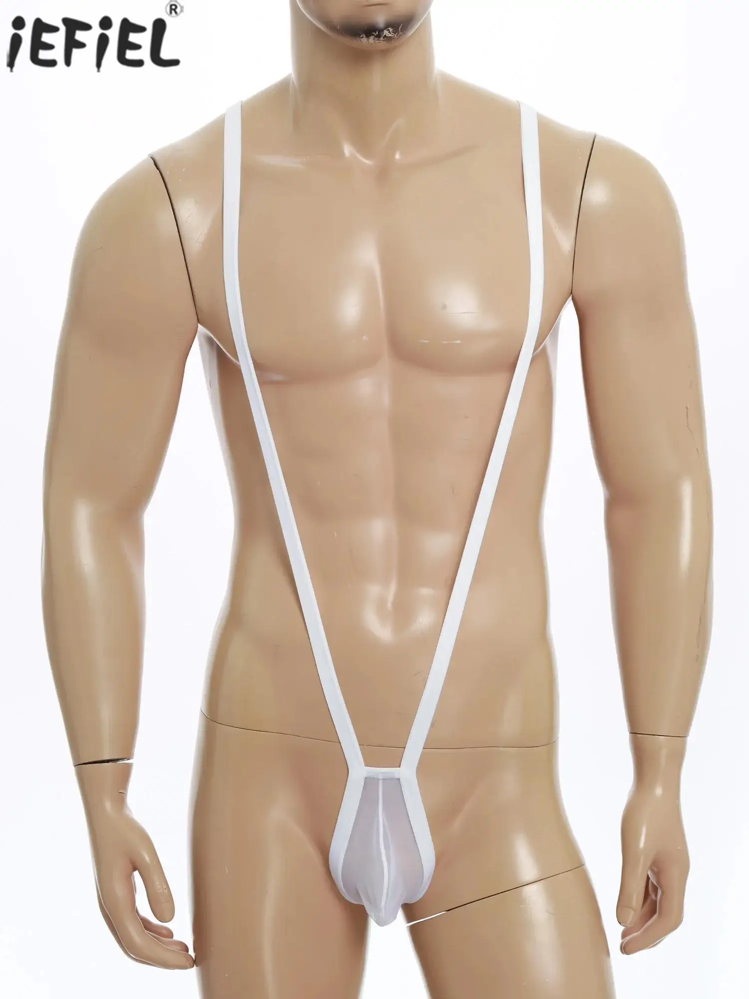 

Мужское нижнее белье, стринги с V-образным вырезом, прозрачная сетчатая выпуклая сумка сзади, уплотнительное кольцо, боди манкини, бандажи для геев, сексуальное нижнее белье для флирта