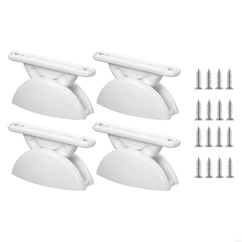 

X6HF Car Door Holder Retainer, White Plastic Trailer Door Holder Baggage Door Catcher Latches for Car Campers Trailer