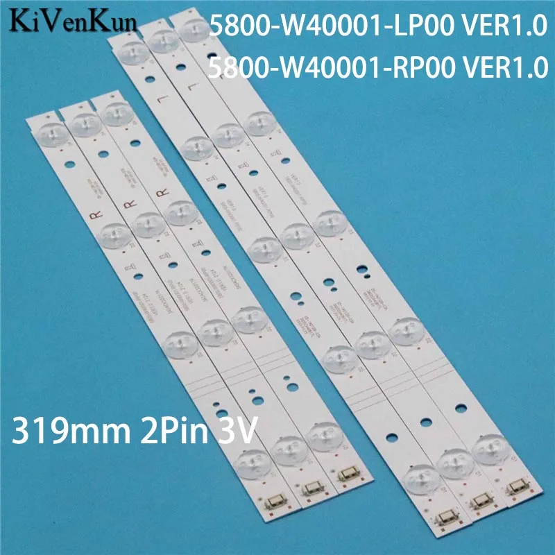 

Kits TV's Illumination Bars Backlight Strip 5800-W40001-LP00/RP00 VER1.0 Kits Bands SW40D09L-ZC21AG-05 5800-W40001-LP00 VER1.0