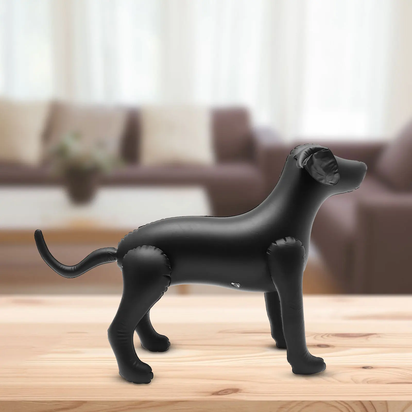 Inflatable Dog Clothes Display Model Pet Clothing Mannequin 5 Inch Pump Black Color Dog Models for Shop