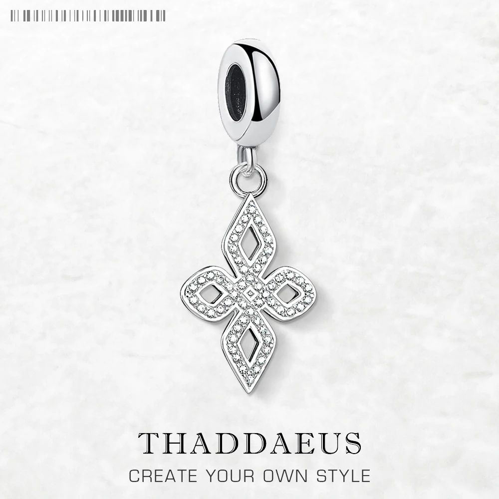 

Newest White CZ Pave Love Knot Pendant Dangle Charm Lucky 925 Sterling Silver Fine Jewelry Ethnic Gift For Women Men