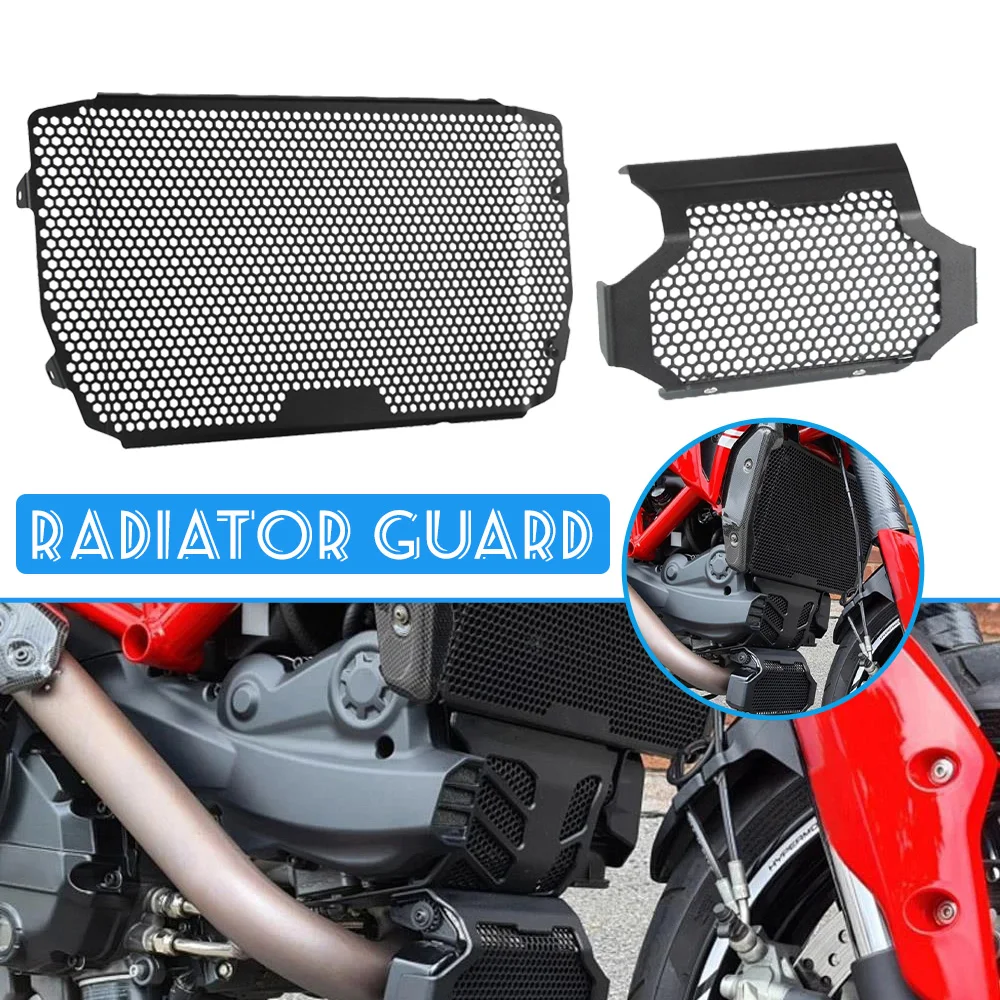 

Motorcycle Radiator Guard Grill Cover For Ducati Hypermotard 939 SP Hyperstrada 939 Oil Cooler Guard Engine Hoods Protection set