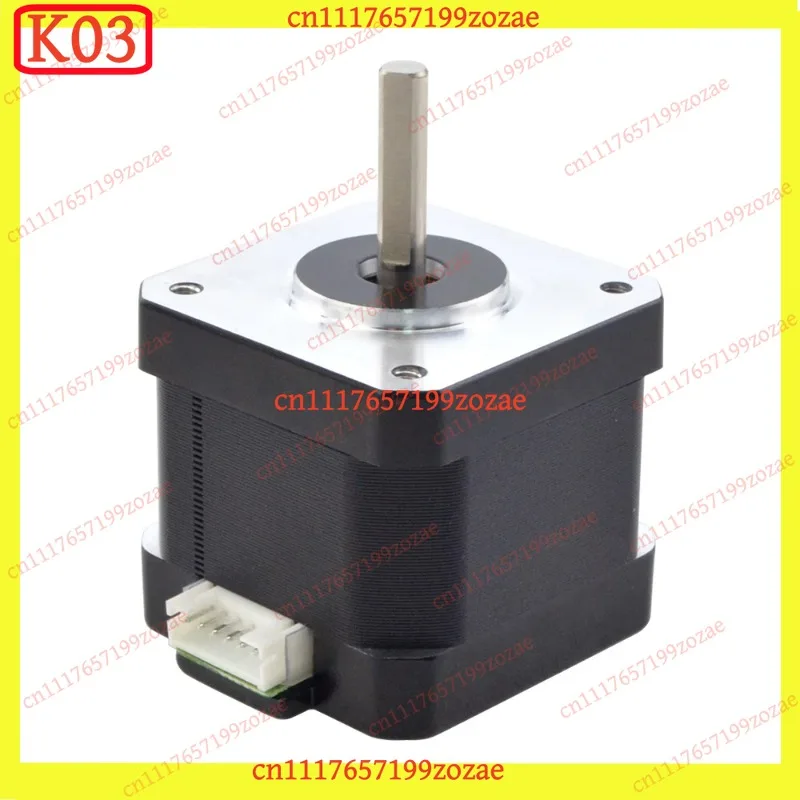 k3 17HS Series 0.9° Short NEMA17 Hybrid Stepper - 30N·cm/1.5A, Pre-Wired 1m 4-Lead for Direct Drive Extruders & Voron Z-Axis