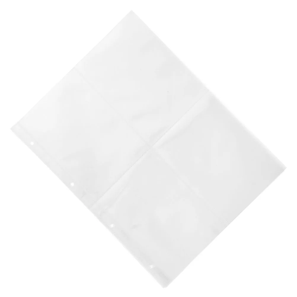 صفحات صور شفافة مقاس A4 لألبوم الصور حماية من مادة البولي بروبيلين ذات أوراق فضفاضة للصور والبطاقات البريدية وجيوب تخزين الموثق #6