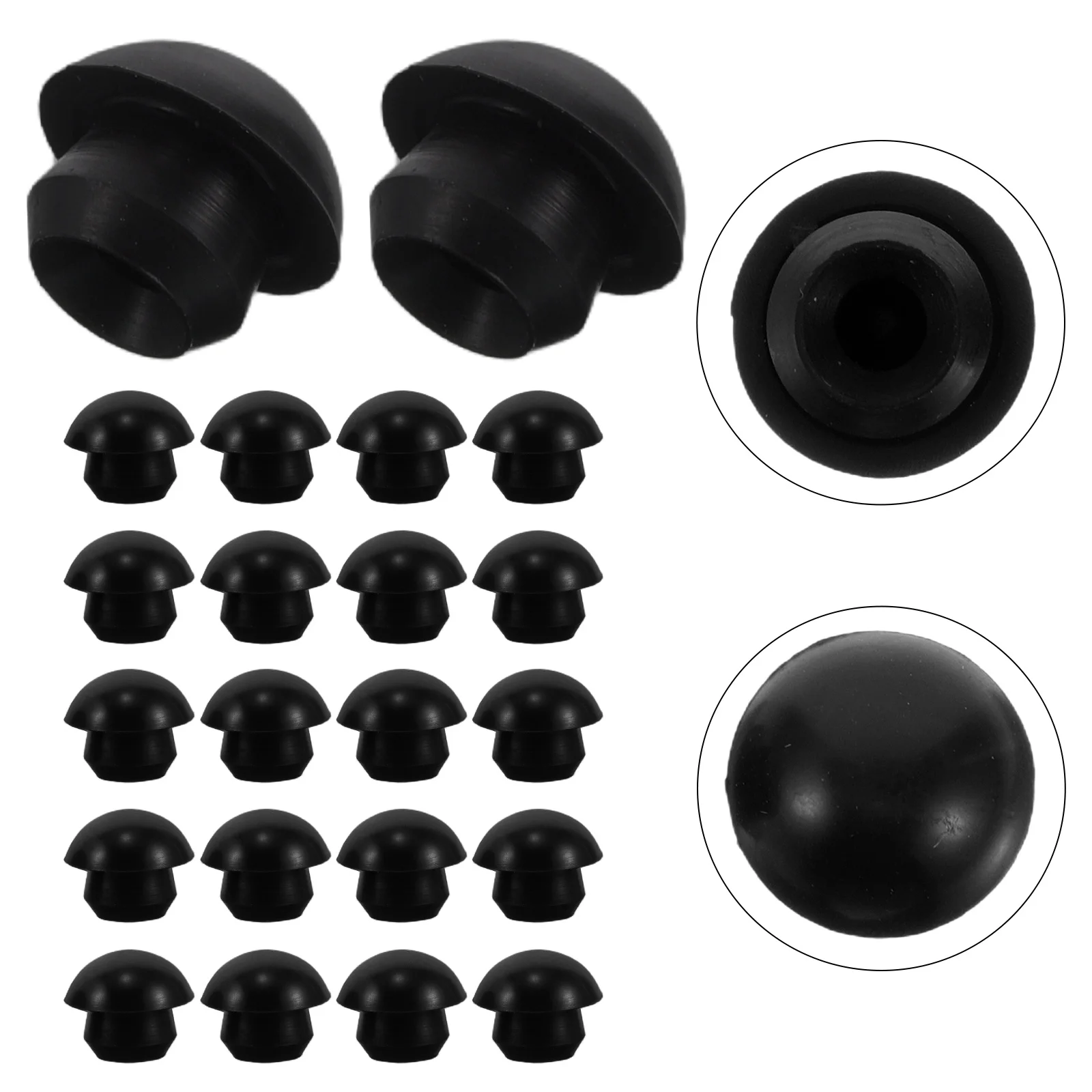 

30Pcs Floor Jack Oil Filler Plug Rubber Bung Hydraulic Reservoir Replacement Seal Leak Proof Repair Parts for Automotive Car