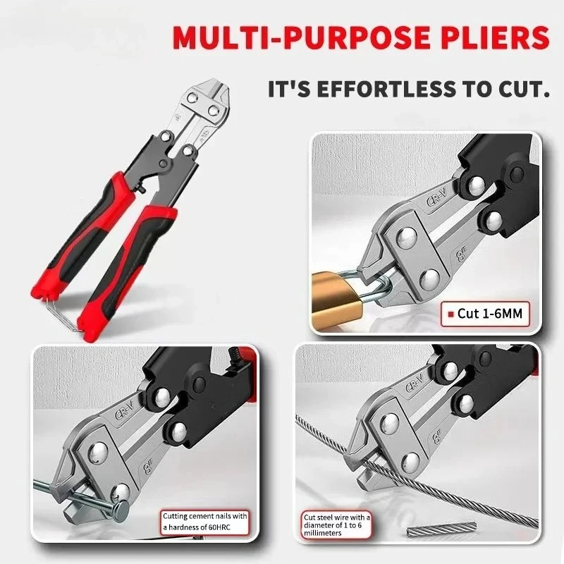 

Rebar Cutting Pliers Portable Multifunctional Rebar Wire Cutter Tool Household Steel Bar Scissors Wire Breaker Scissor Plier