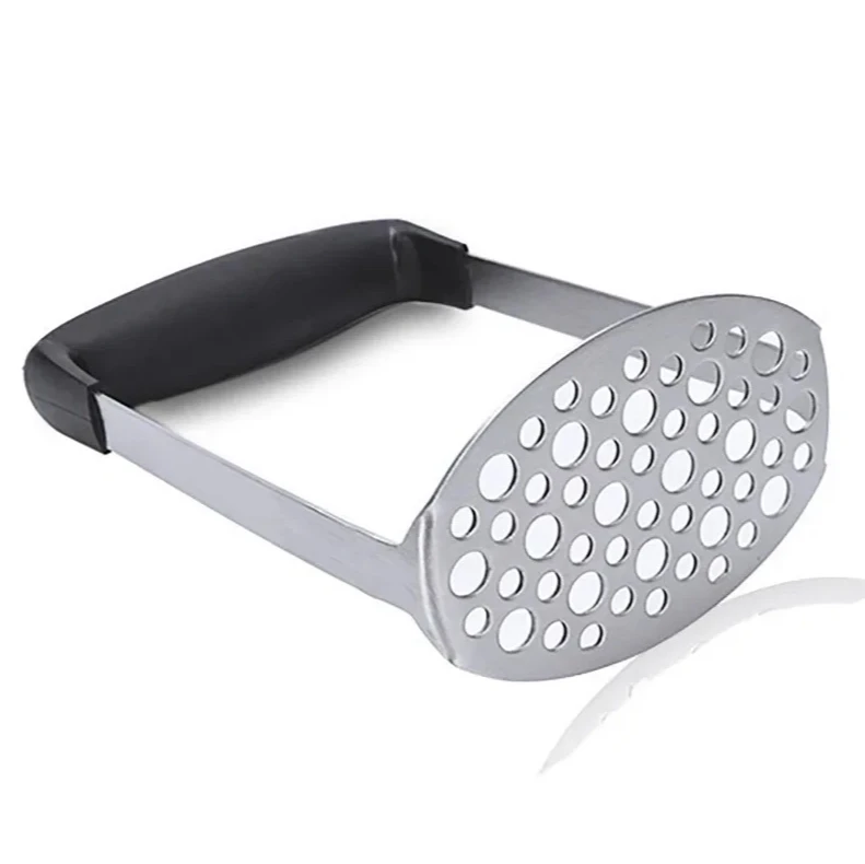 Kitchen Home Tools Set Stainless Steel Potato Masher Anti-Slip Handle Sweet Potato Fruit Yam Mud Crusher