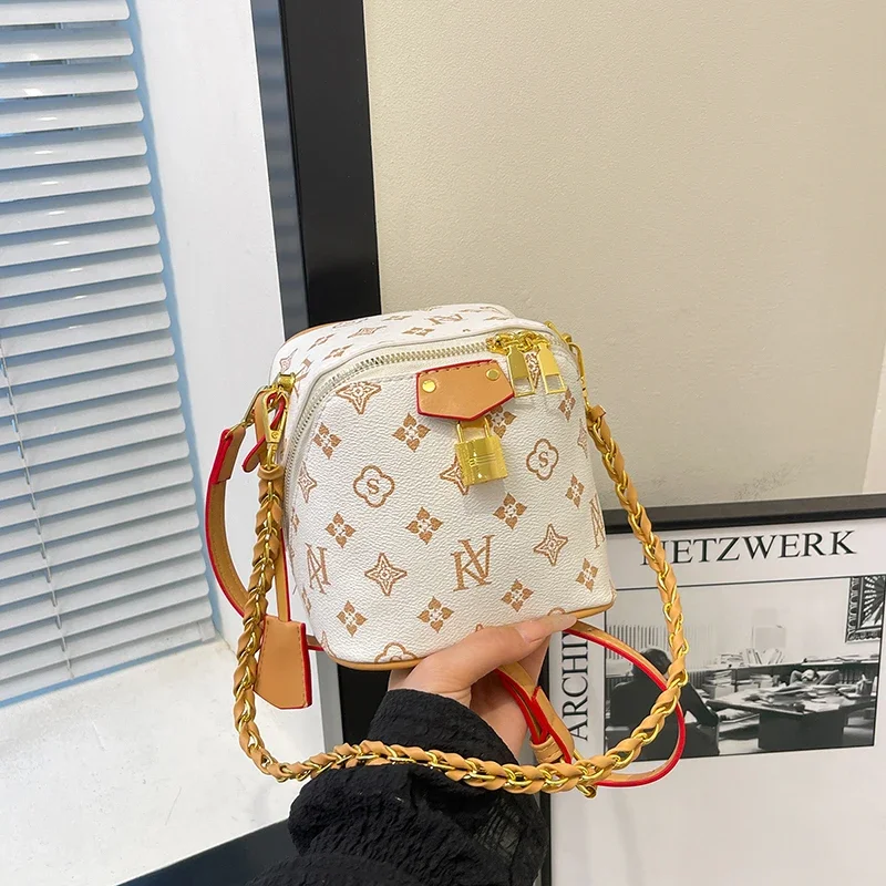 

Винтажная элегантная женская сумка через плечо — модная кожаная сумка Paris с буквенным логотипом и большой вместительностью