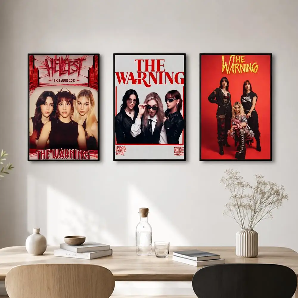 Rock Band T-The Warning Poster Self-adhesive Art Waterproof Paper Sticker Coffee House Bar Room Wall Decor