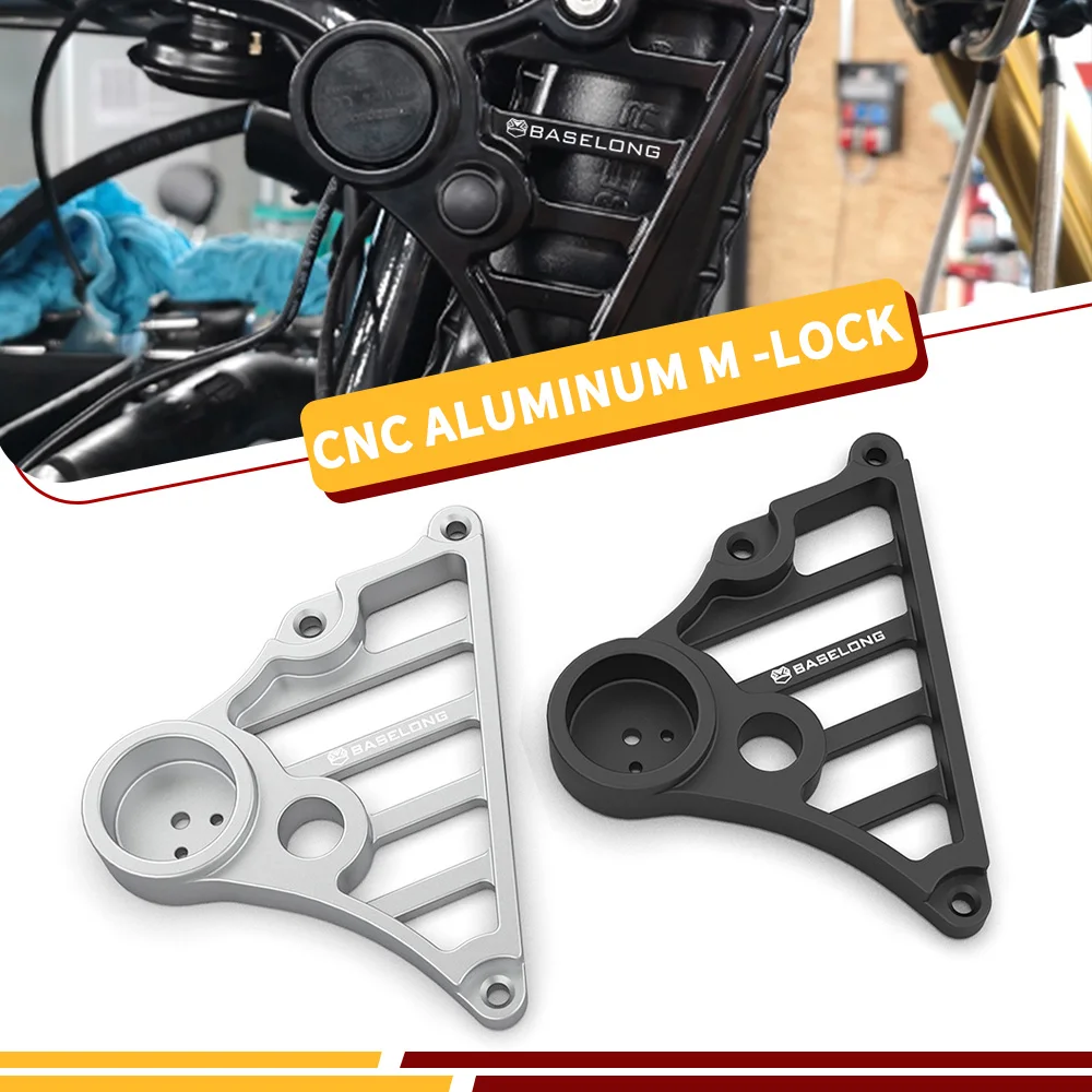 For BMW K75 K 75 K100 K1100 K1 2026 CNC Aluminum M -lock Bracket Right Side Black electronic ignition lock Start Switch Brackets