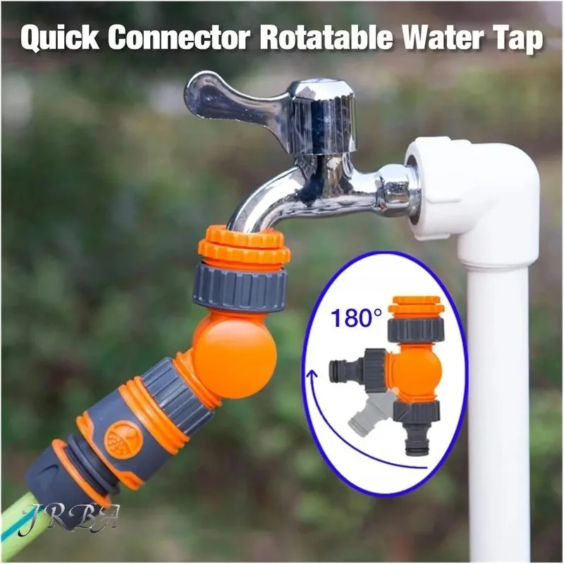 Garden Hose Connector Faucet Adapter For 1/2 Inch Hose Reel Cart Plastic Click-lock Quick ConnectionFor Watering Irrigation Gard