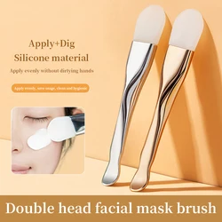 GECOMO Silicone Mask Brush Double-headed Smearing Face Cleansing Mud Mask Special Beauty Tool