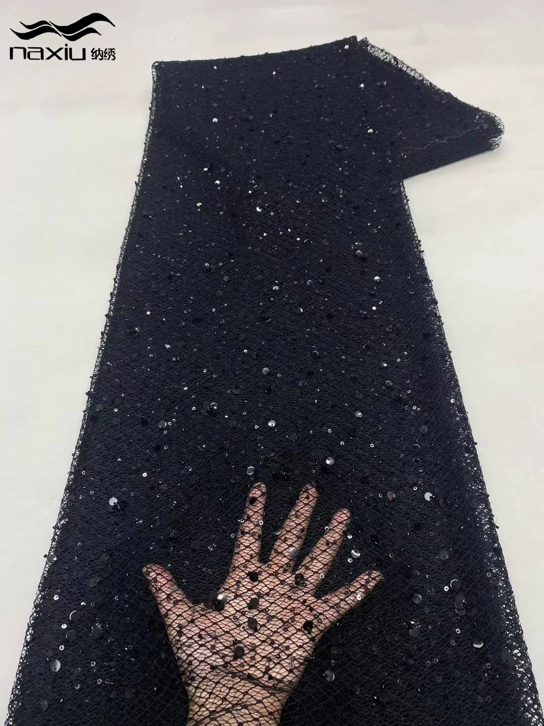 

Медисон африканские кружевные ткани с блестками, 2025 5 ярдов, высокое качество, французская нигерийская кружевная ткань для жениха, расшитая бисером для шитья платья на свадьбу