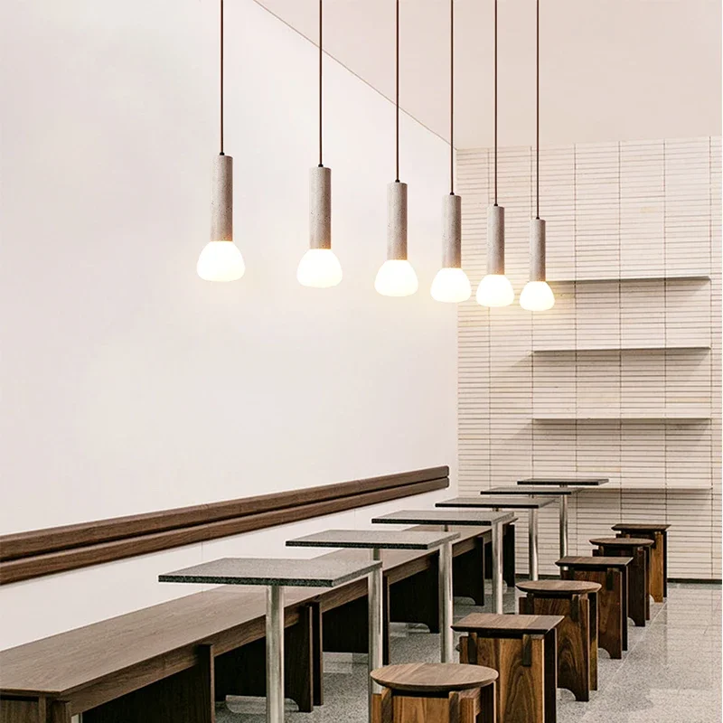

Nordic Minimalism Pendant Light Bar Long Line Small Stone Chandelier Bedroom Bedside Table Lamps for Room Decoration