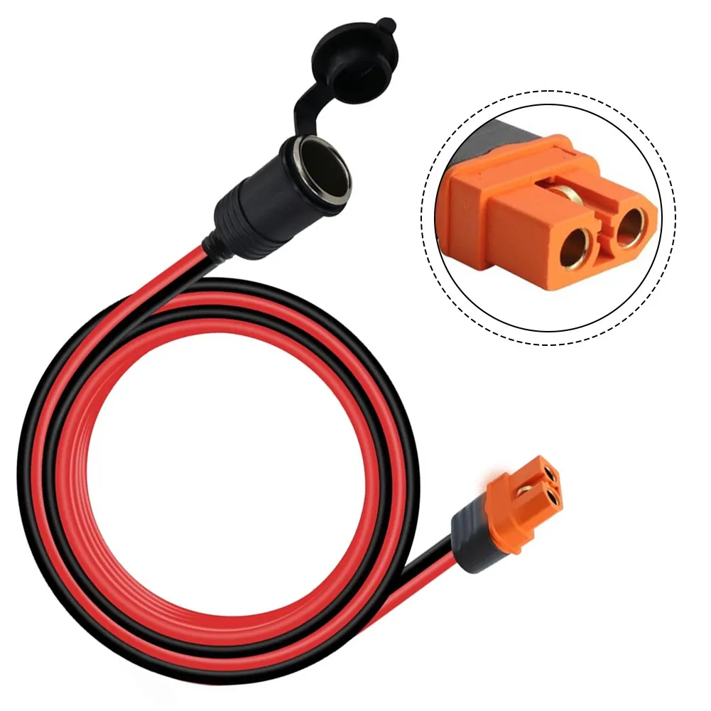Suitable For XT60i-F To Female Socket For Solar Generators, 12AWG, 12V Female Adapter Cable Tool Accessory Dust Protection