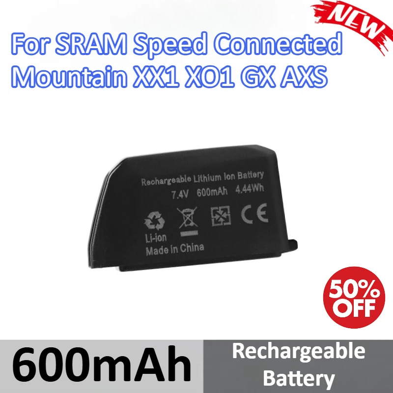 

Аккумуляторная батарея 600 мАч, 7,4 В для SRAM Speed Connected Mountain XX1 XO1 GX AXS