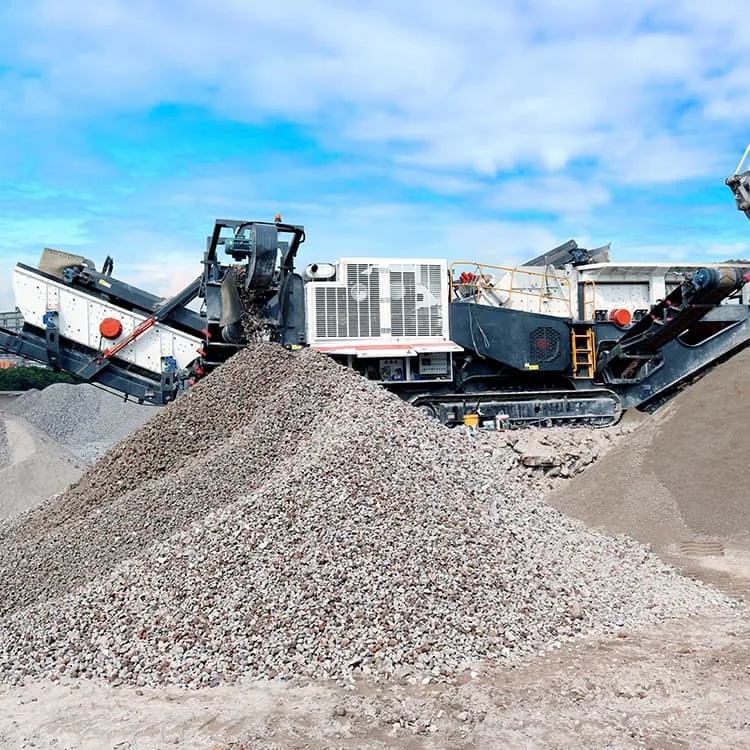 Complete Set Truck-Mounted Mobile Impact Crusher Plant For Hard Rock & Dolomite