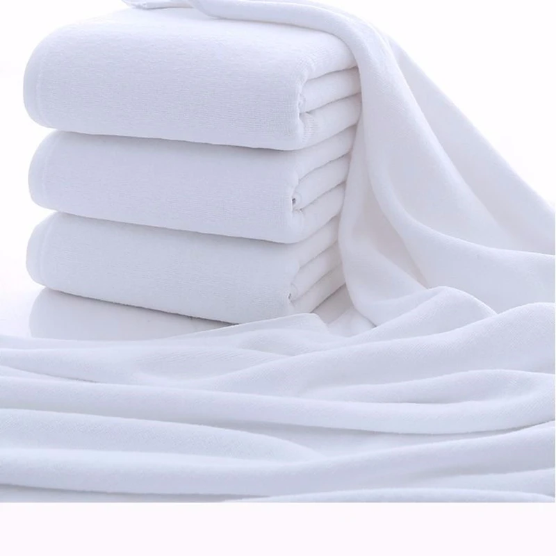 High Quality Thickened Large Bath Towel, White Supper Absorbent Towel For Sauna Hotel Home, Microfiber Towel For The Body