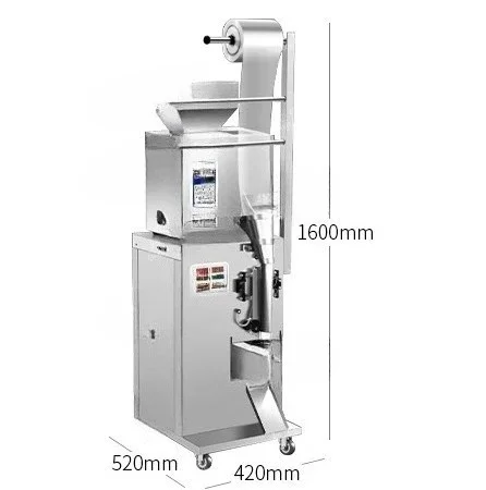 

Stainless Steel Tea Powder Sugar Granular Packaging Machine For Small Businesses General Purpose Granule Filling Sealing Device