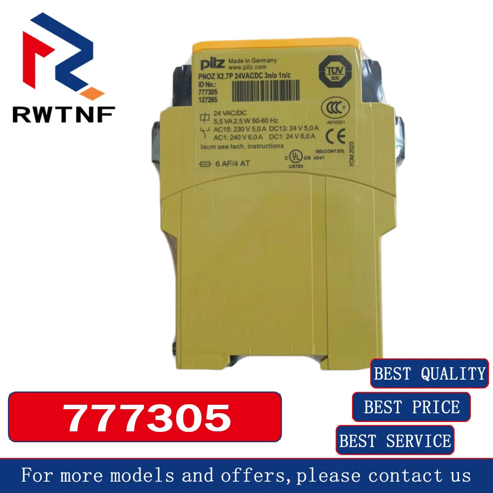 Brand New Genuine 777305 PILZ PNOZ X2.7P, Pilz safety relay,100% original warehouse stock