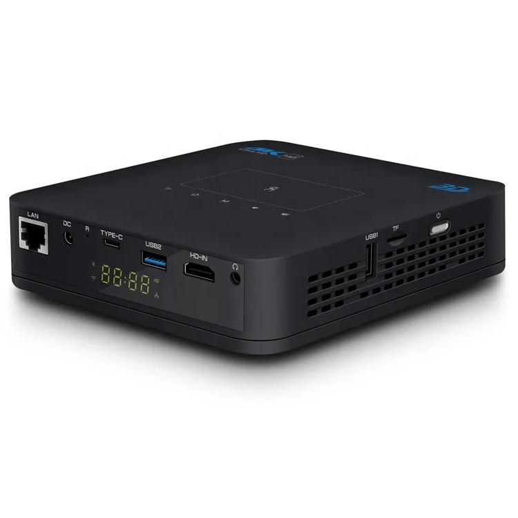 Mini P15 1080P Full HD DLP Projector WIFI Android 9 IOS Home Theater 4K Auto 3D Stereo Built-in 4-hour Battery Manual