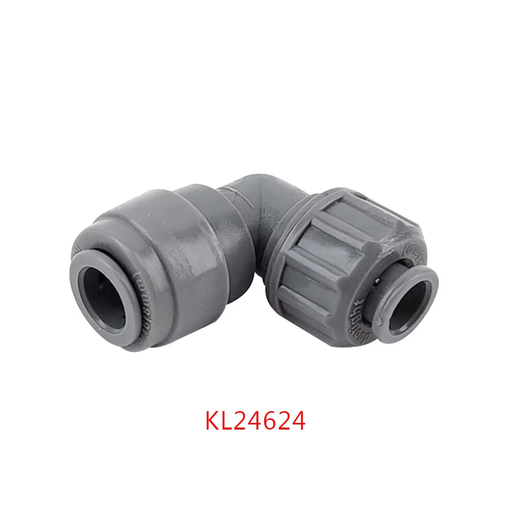 KegLand Duotight - 8/6.35mmx8mm Screwlock  Elbow Push in Joint Fittings Quick Connector