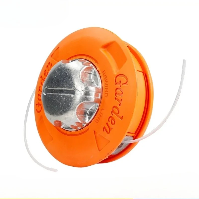 M10 Gasoline Brush Cutter Aluminum Nylon Grass Trimmer Bump Spool 2 Lines Cutter Head Thread Line String Saw for Lawn Care