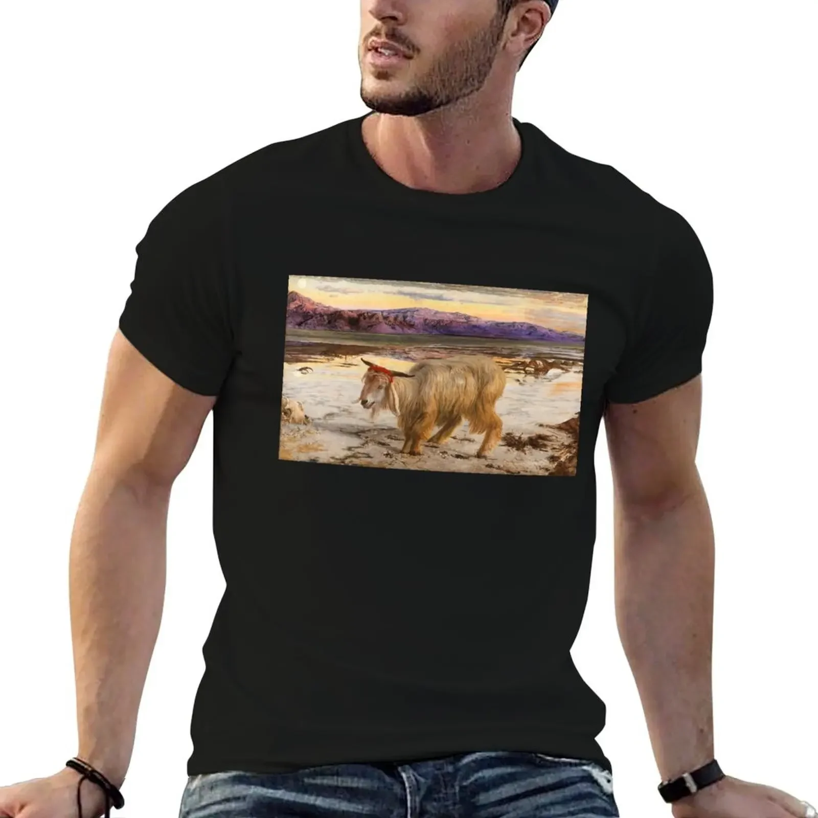 The Scapegoat by William Holman Hunt, 1854 T-Shirt quick drying quick-drying anime clothes T-shirt men