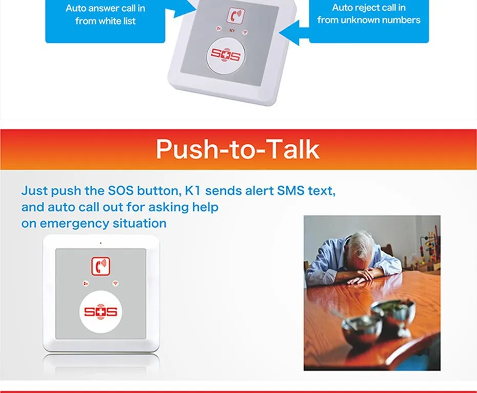 Imagem -06 - Home Alarme Painel 2g 4g Sos Caller Alarme Dialer Botão Painel de Discagem do Telefone de Emergência para Cuidados Idosos k4