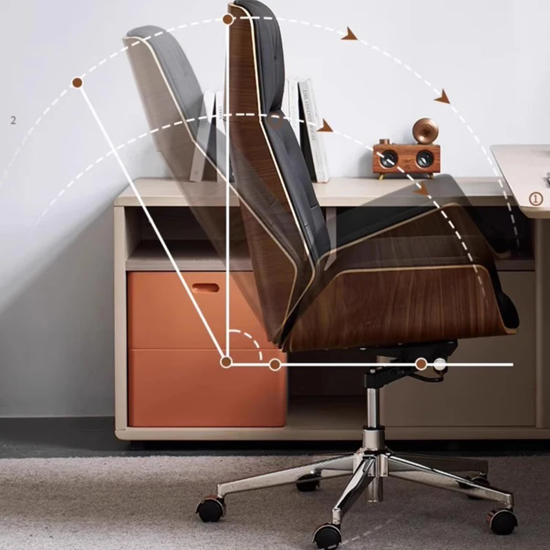 Sedia da ufficio ergonomica senza braccioli Girevole con accento Sedia da ufficio per camera da letto Sedia da gioco per computer Chaise De Bureaux Mobili per ufficio