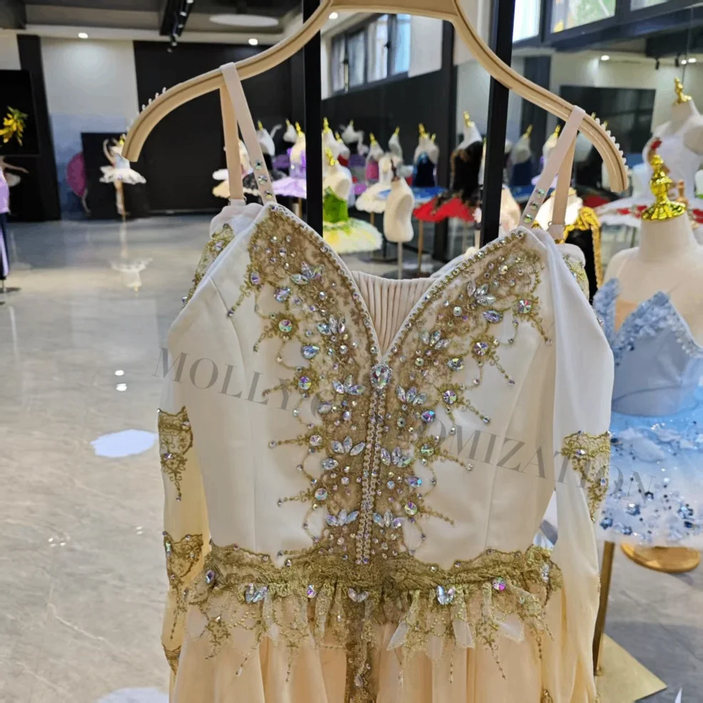 MOLLY high-end new custom-made Flora\'s Awakening Youth Goddess Ballet Swan Lake Performance Skirt for Adults and Children