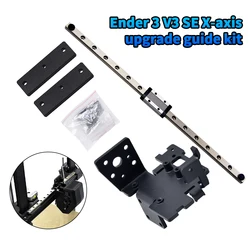 3D Printer Parts Ender3 V3 SE X Axis Upgrade kit MGN9H 300mm Linear Rail kit With Backplate For Ender3 v3 se x axis upgrade kit