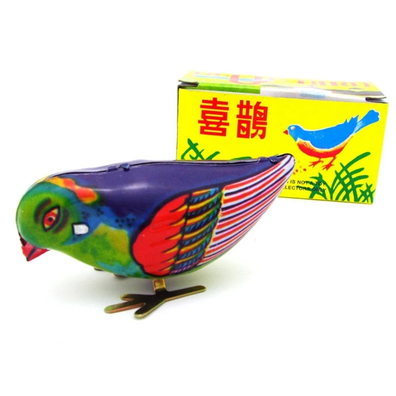 Opwindspeelgoed voor kinderen Vintage Clockwork Toy Mooie pikvogel